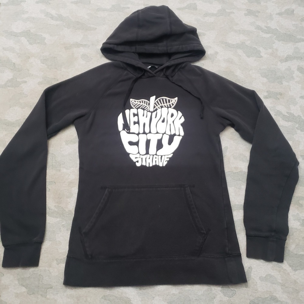 The North Face Sweatshirt Womens Small Black Pullover Hooded
